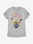 Minions Banana Love Womens T-Shirt, ATH HTR, hi-res