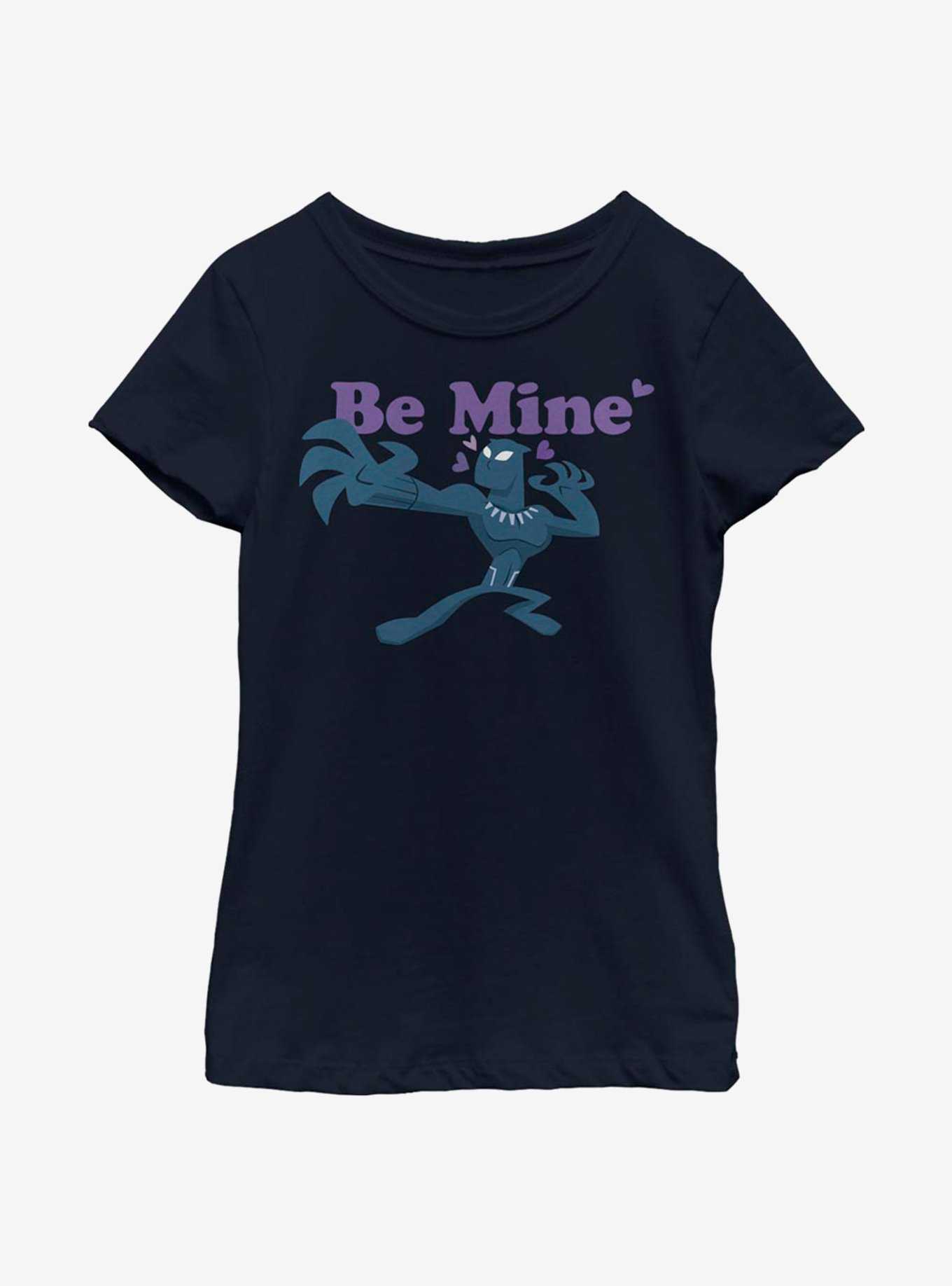 Marvel Black Panther Hearts Youth Girls T-Shirt, , hi-res