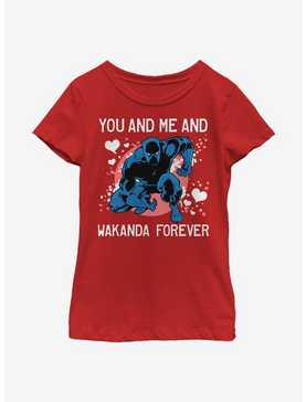 Marvel Black Panther Wakanda Love Forever Youth Girls T-Shirt, , hi-res