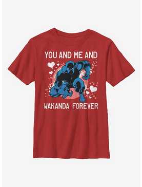 Marvel Black Panther Wakanda Love Forever Youth T-Shirt, , hi-res