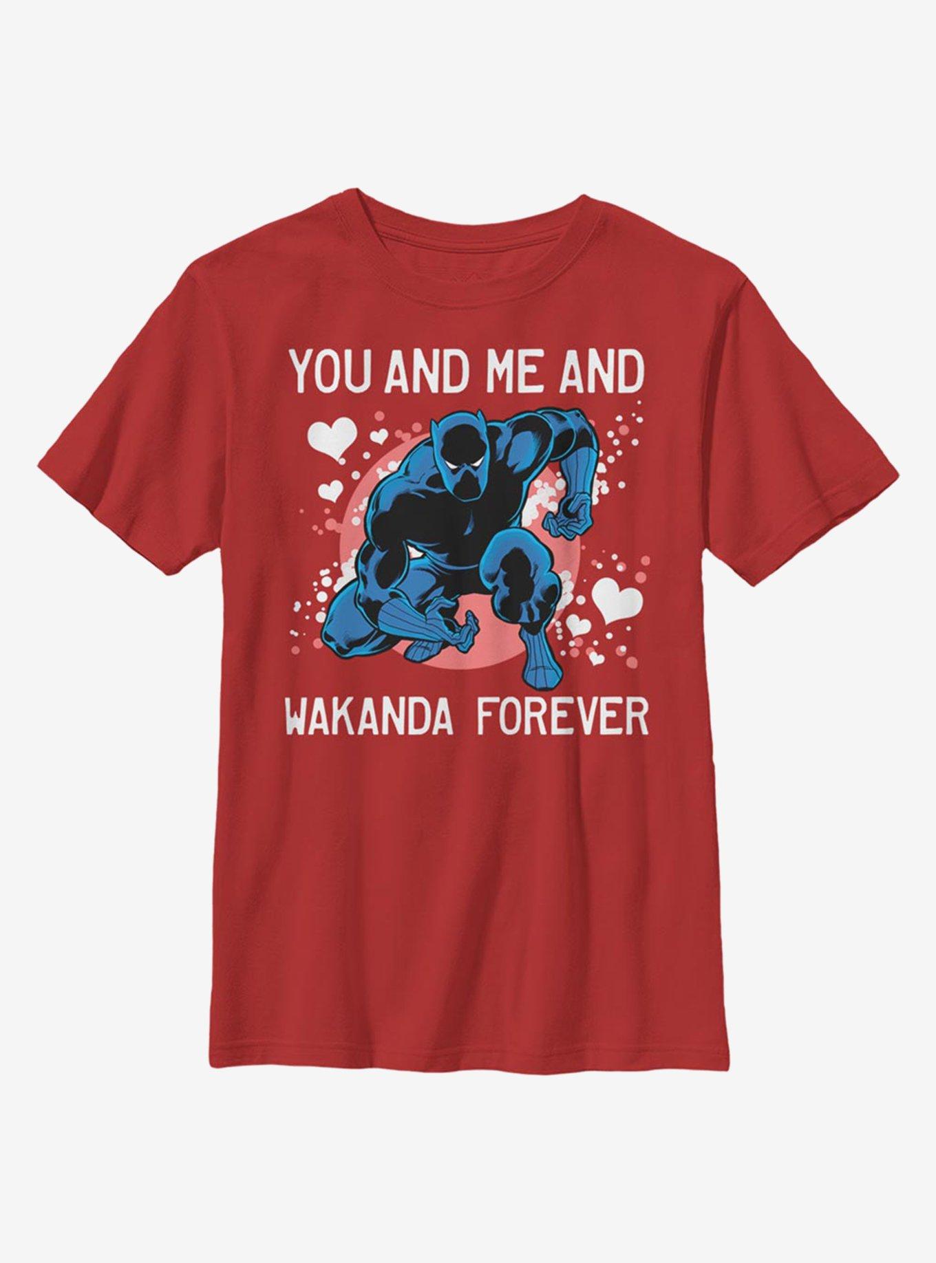 Marvel Black Panther Wakanda Love Forever Youth T-Shirt, , hi-res