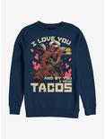 Marvel Deadpool Taco Love Sweatshirt, NAVY, hi-res