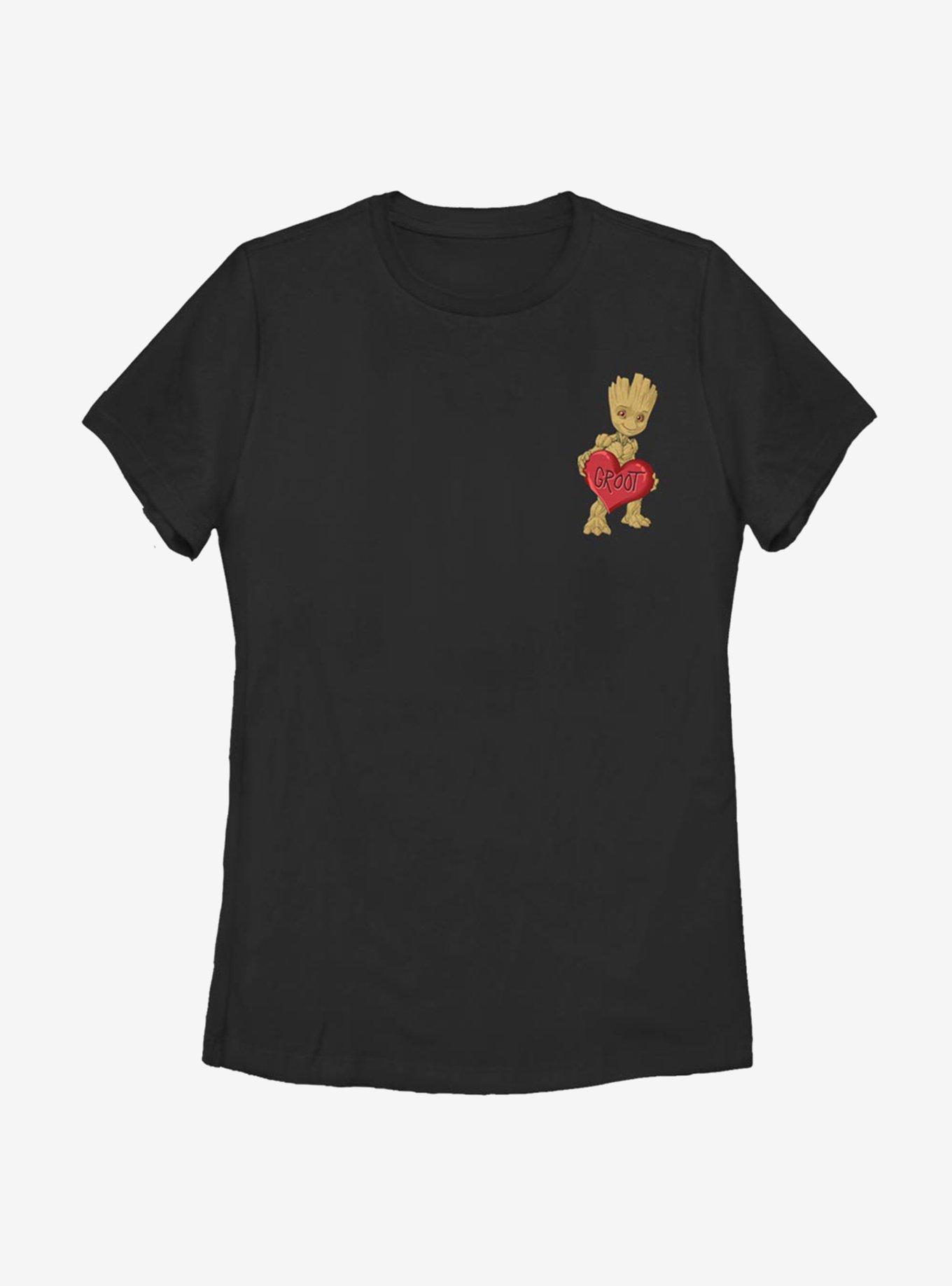Marvel Guardians Of The Galaxy Groot Heart Womens T-Shirt, , hi-res