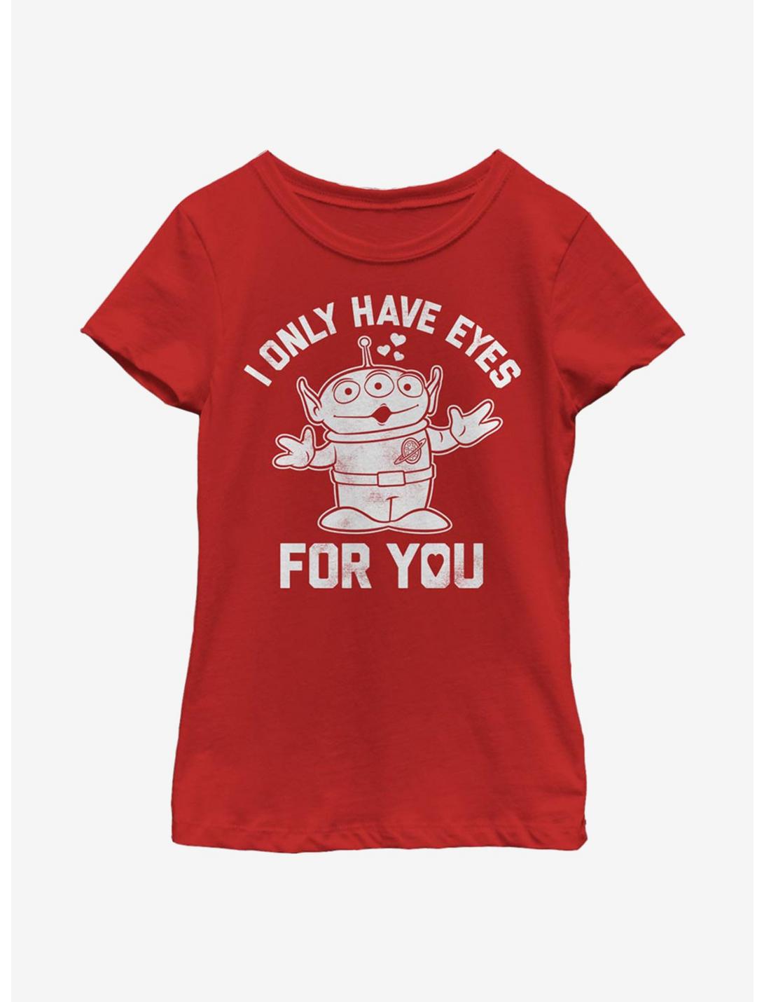 Disney Pixar Toy Story Alien Eyes For You Youth Girls T-Shirt, RED, hi-res