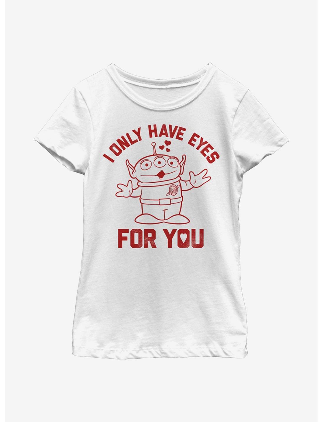 Disney Pixar Toy Story Alien Eyes For You Youth Girls T-Shirt, WHITE, hi-res