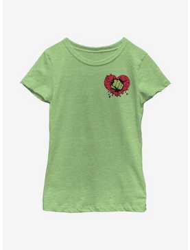 Marvel Hulk Smash Heart Youth Girls T-Shirt, , hi-res