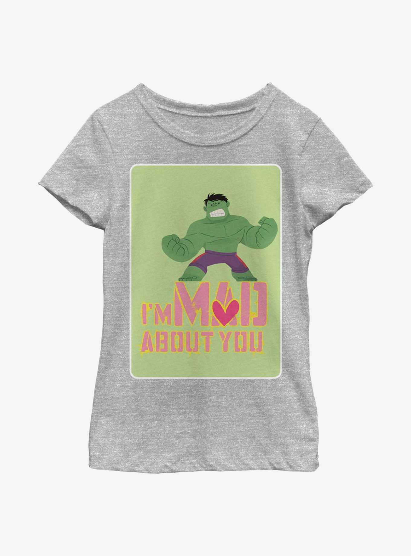 Marvel Hulk Mad Love Youth Girls T-Shirt, , hi-res