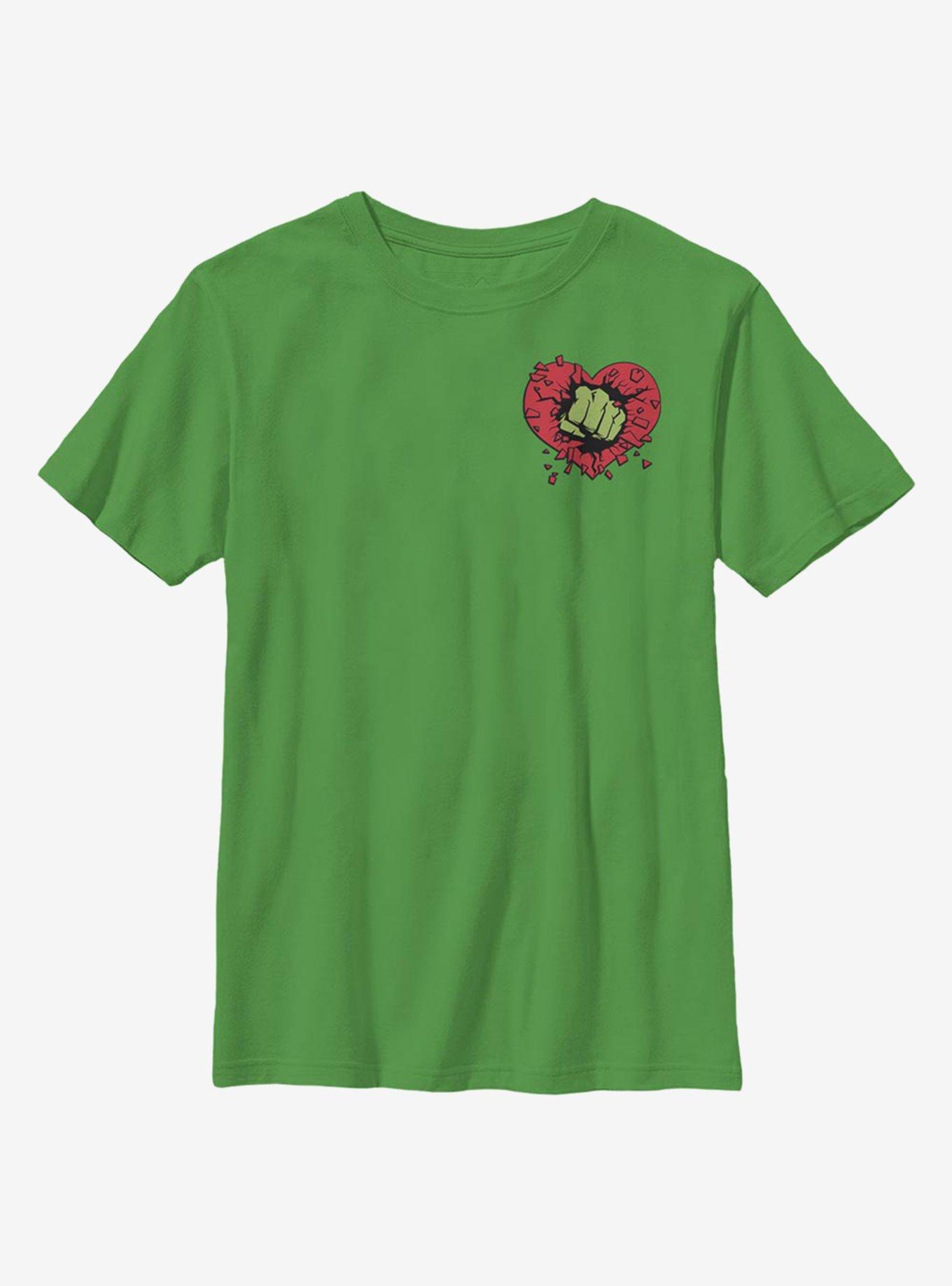 Marvel Hulk Smash Heart Youth T-Shirt, , hi-res