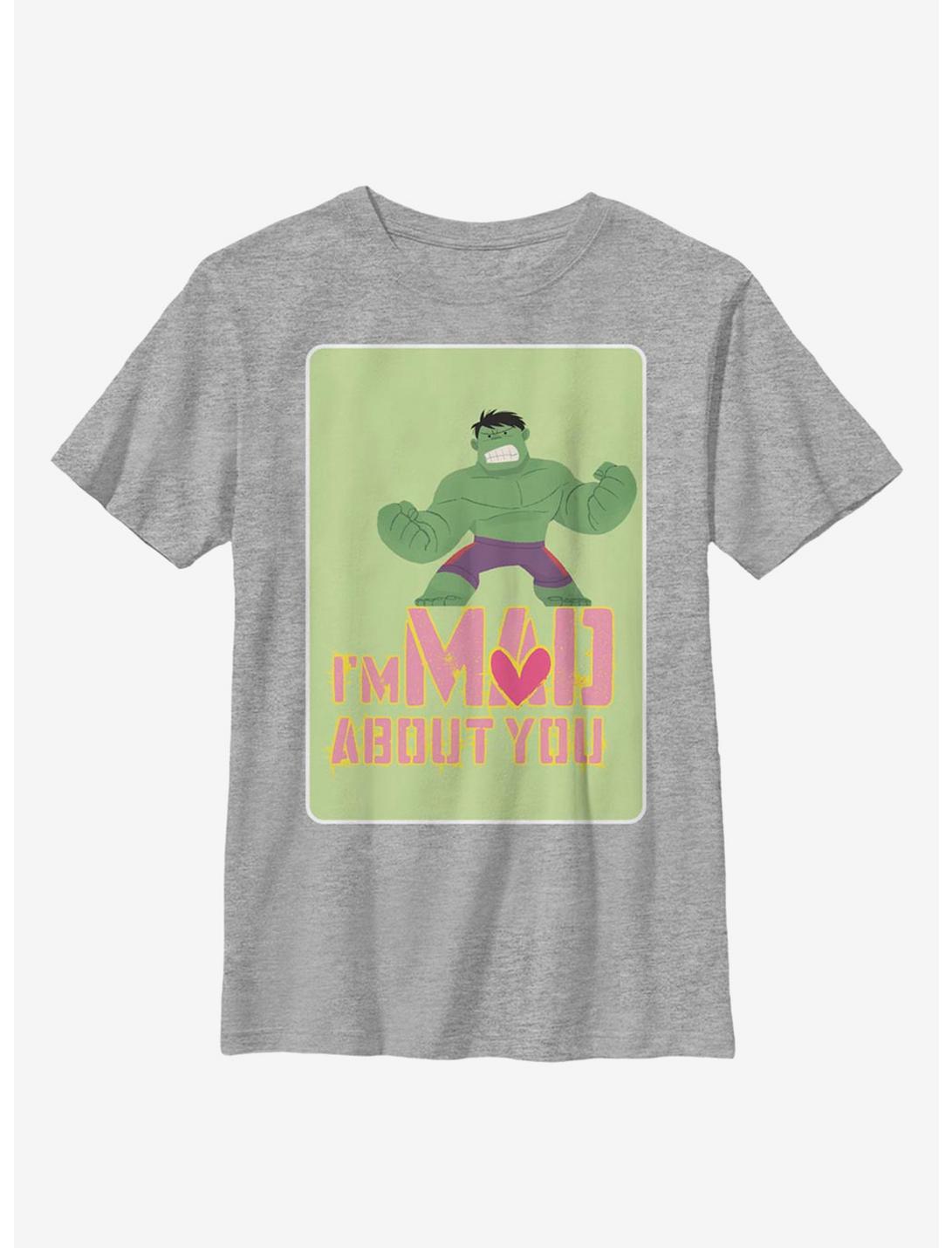 Marvel Hulk Mad Love Youth T-Shirt, ATH HTR, hi-res
