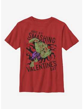 Marvel Hulk Smashing Valentine Youth T-Shirt, , hi-res