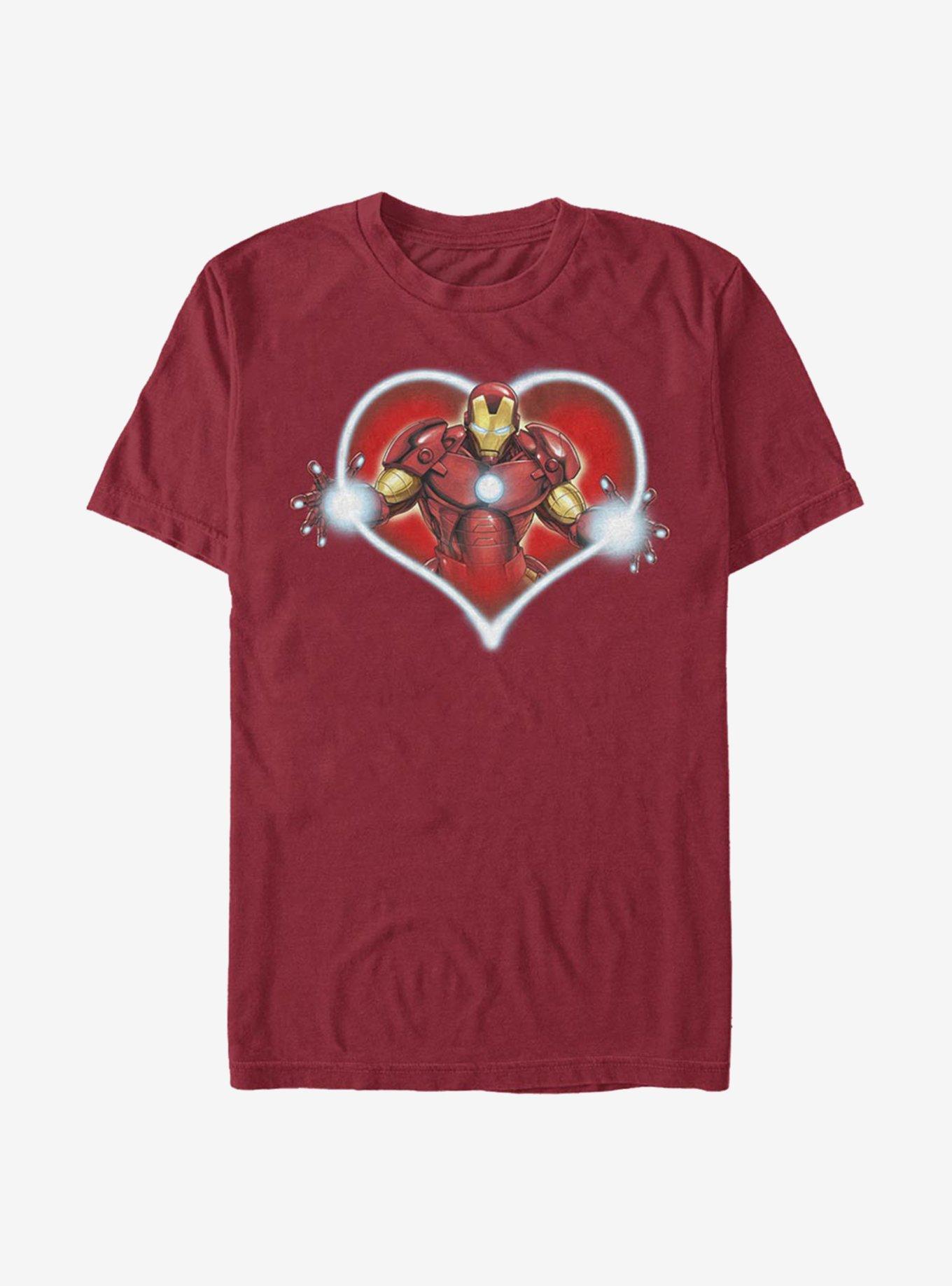Marvel Iron Man Iron Heart Blast T-Shirt, CARDINAL, hi-res