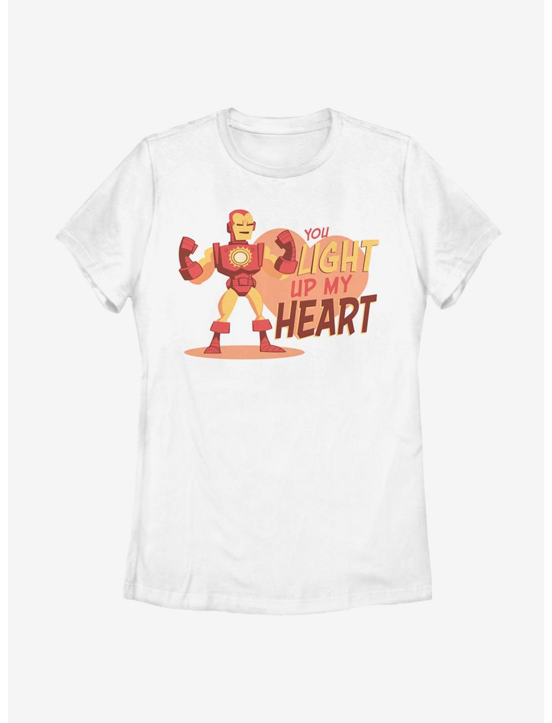 Marvel Iron Man Iron Heart Womens T-Shirt, WHITE, hi-res