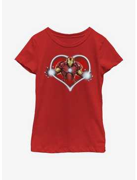 Marvel Iron Man Iron Heart Blast Youth Girls T-Shirt, , hi-res