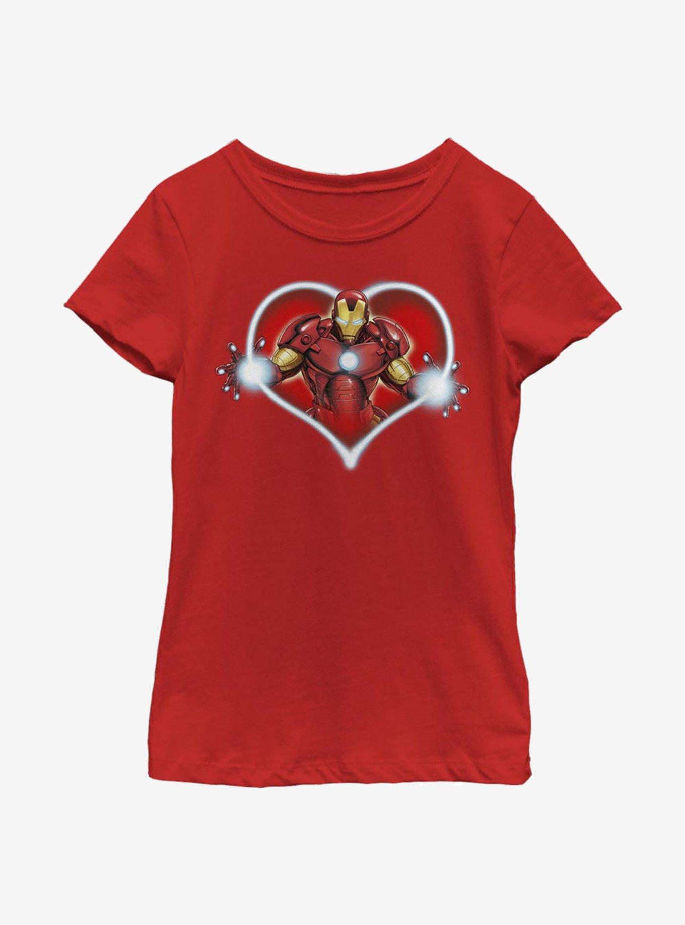 Marvel Iron Man Iron Heart Blast Youth Girls T-Shirt, , hi-res