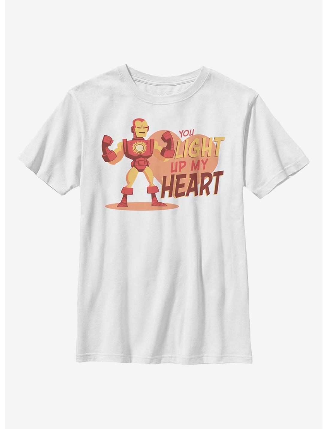 Marvel Iron Man Iron Heart Youth T-Shirt, WHITE, hi-res