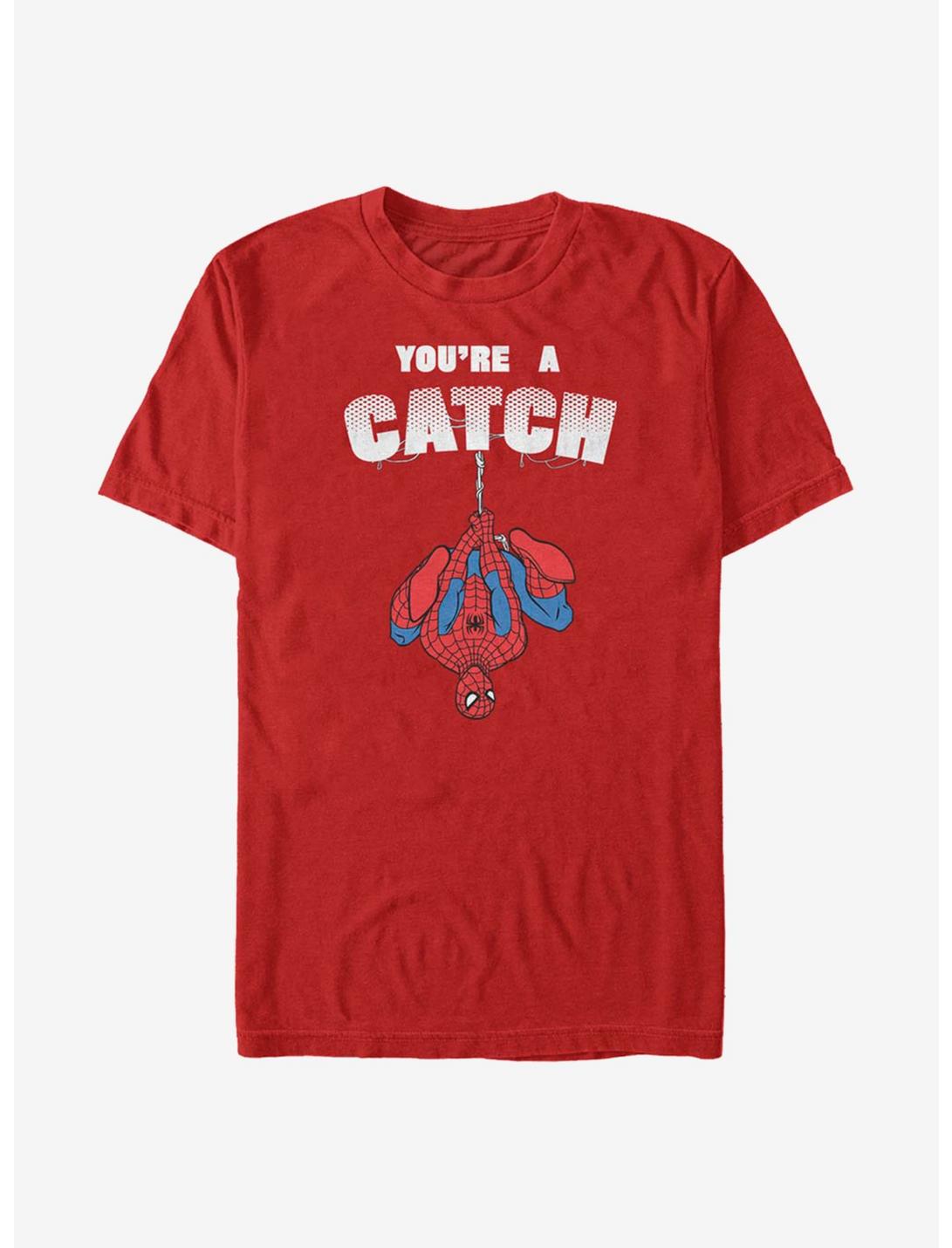 Marvel Spider-Man You're A Catch T-Shirt, RED, hi-res