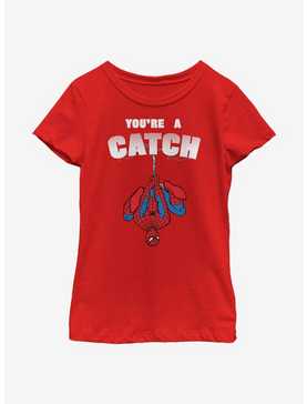 Marvel Spider-Man You're A Catch Youth Girls T-Shirt, , hi-res