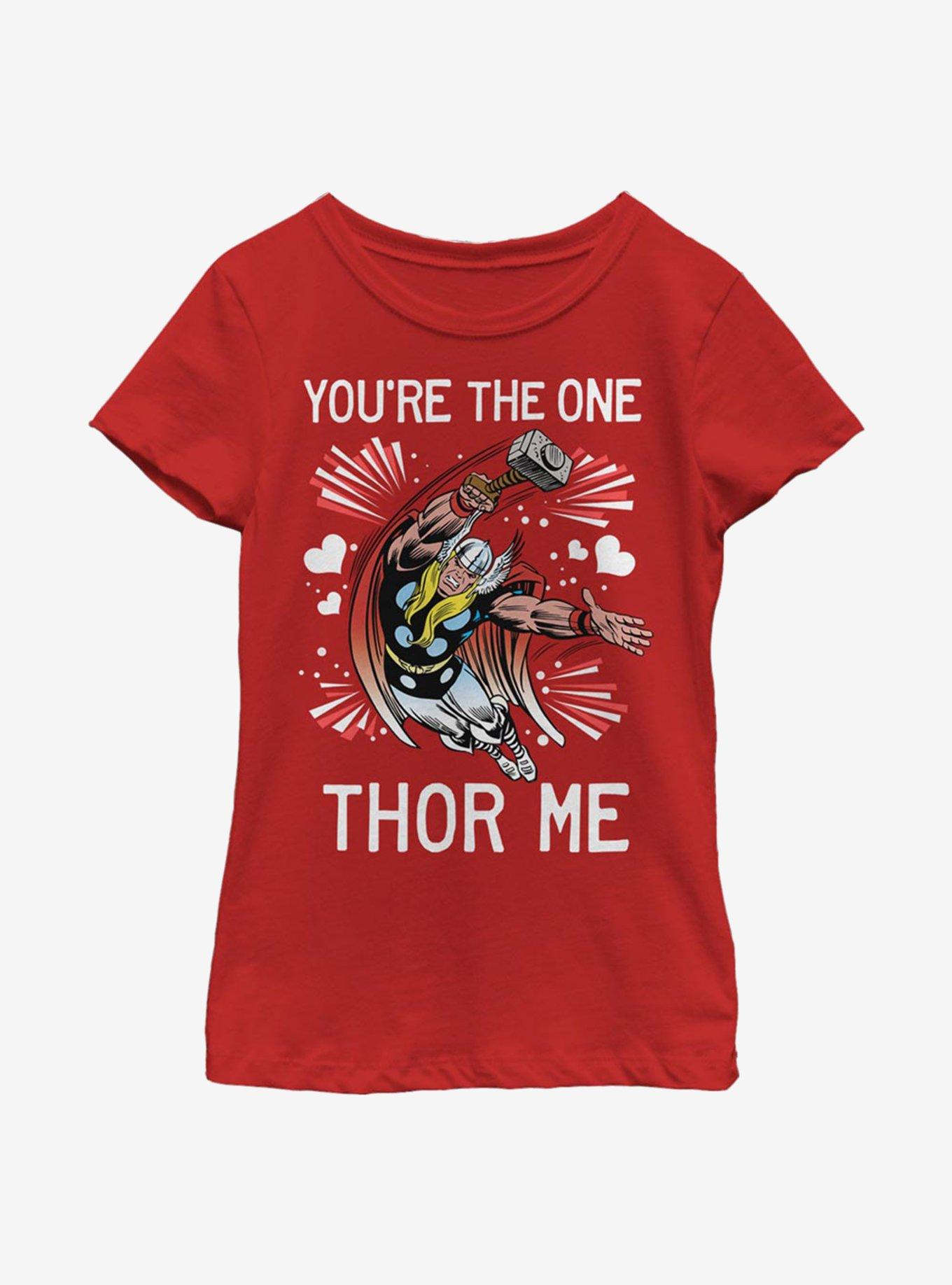 Marvel Thor One Thor Me Youth Girls T-Shirt, , hi-res