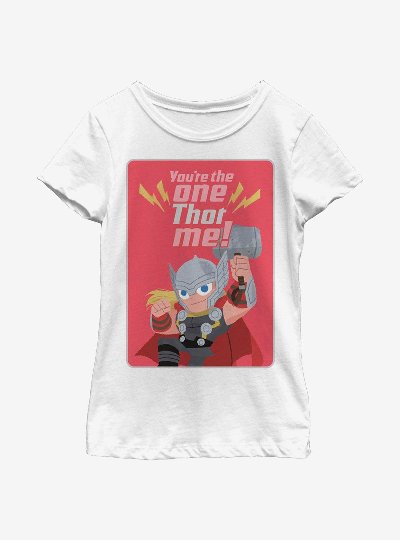 Marvel Thor One Thor Me Youth Girls T-Shirt, , hi-res