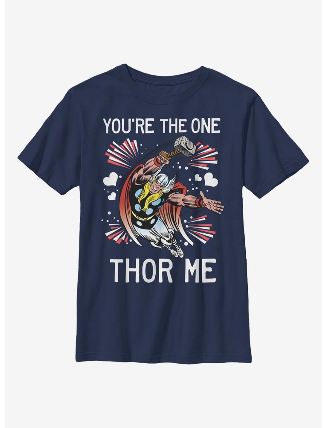 Marvel Thor One Thor Me Youth T-Shirt, NAVY, hi-res