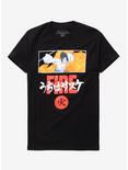 Naruto Shippuden Sasuke Fire T-Shirt, BLACK, hi-res