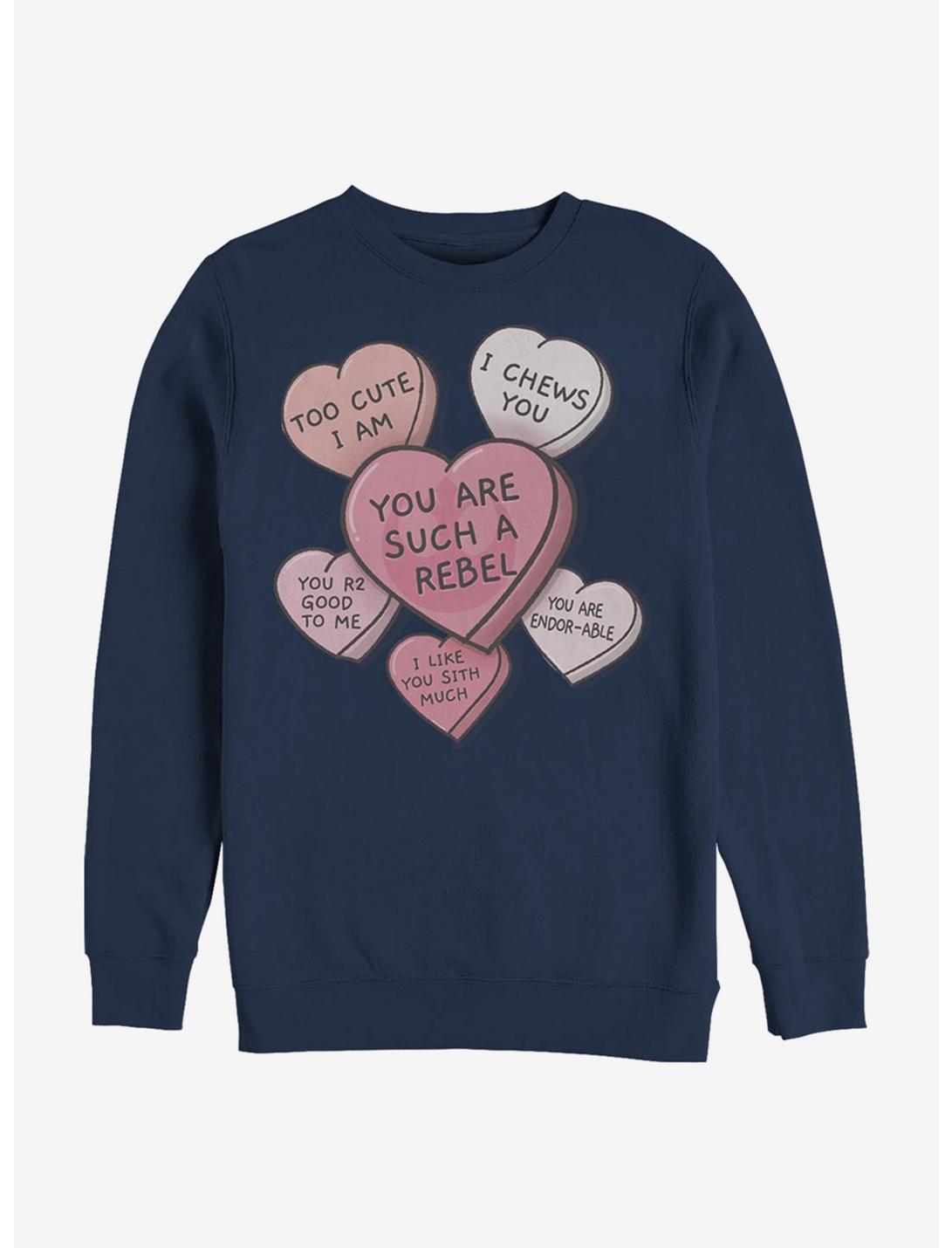 Star Wars Candy Hearts Sweatshirt, NAVY, hi-res