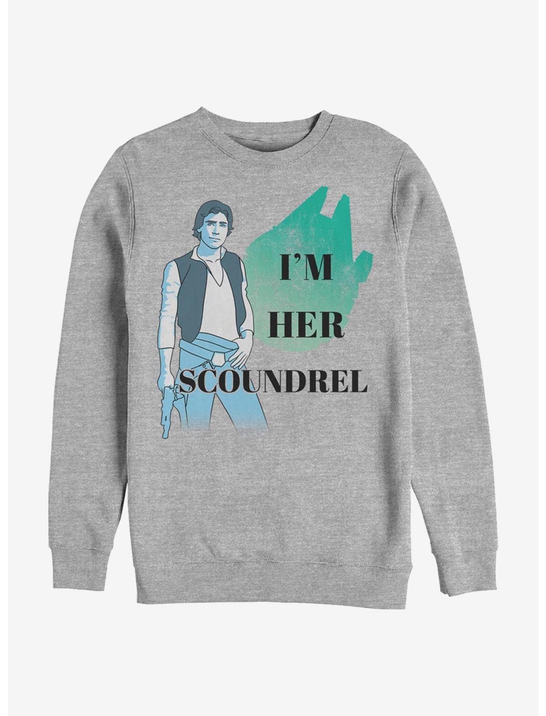 Star Wars Han Solo Her Scoundrel Sweatshirt, ATH HTR, hi-res