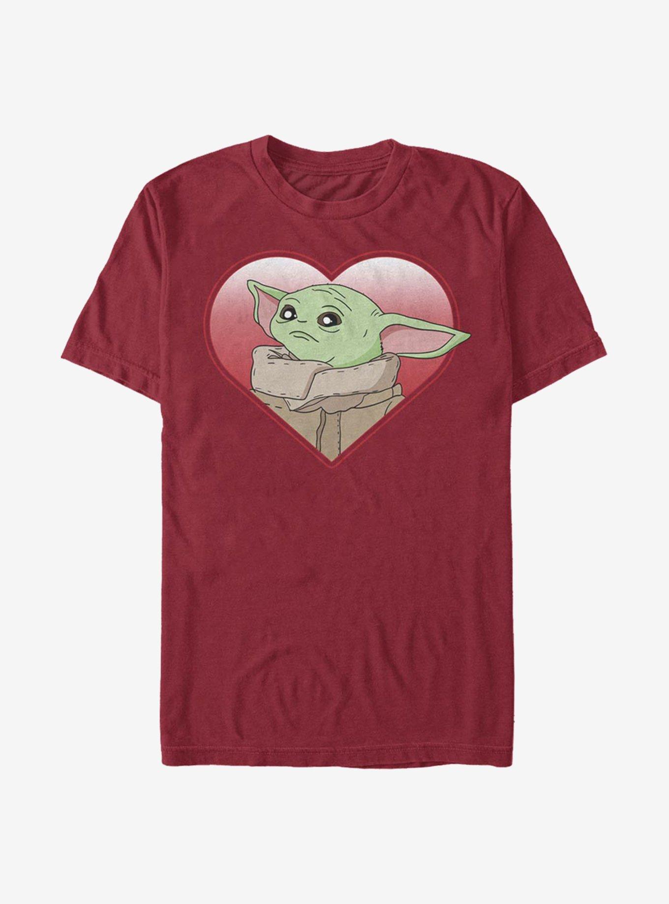Star Wars The Mandalorian Heart Yoda T-Shirt, , hi-res