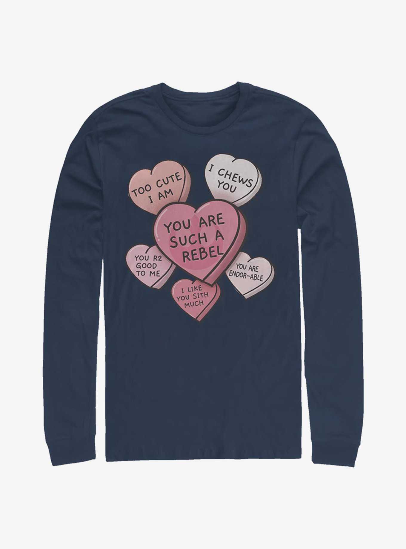 Star Wars Candy Hearts Long-Sleeve T-Shirt, , hi-res
