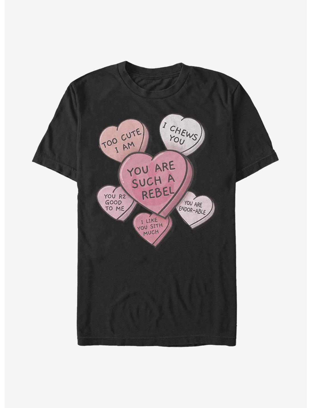 Star Wars Candy Hearts T-Shirt, BLACK, hi-res