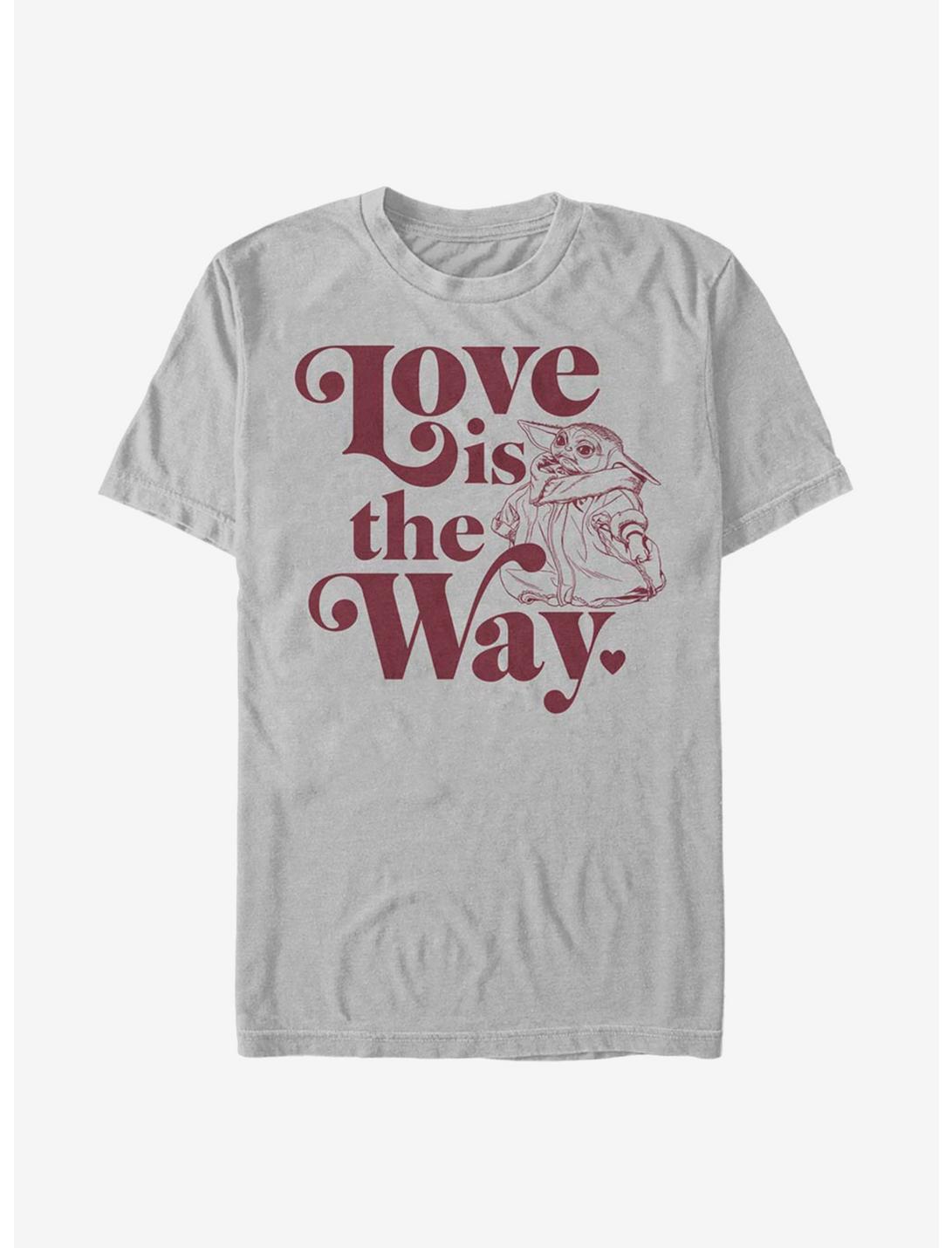 Star Wars The Mandalorian Love Is The Child T-Shirt, SILVER, hi-res