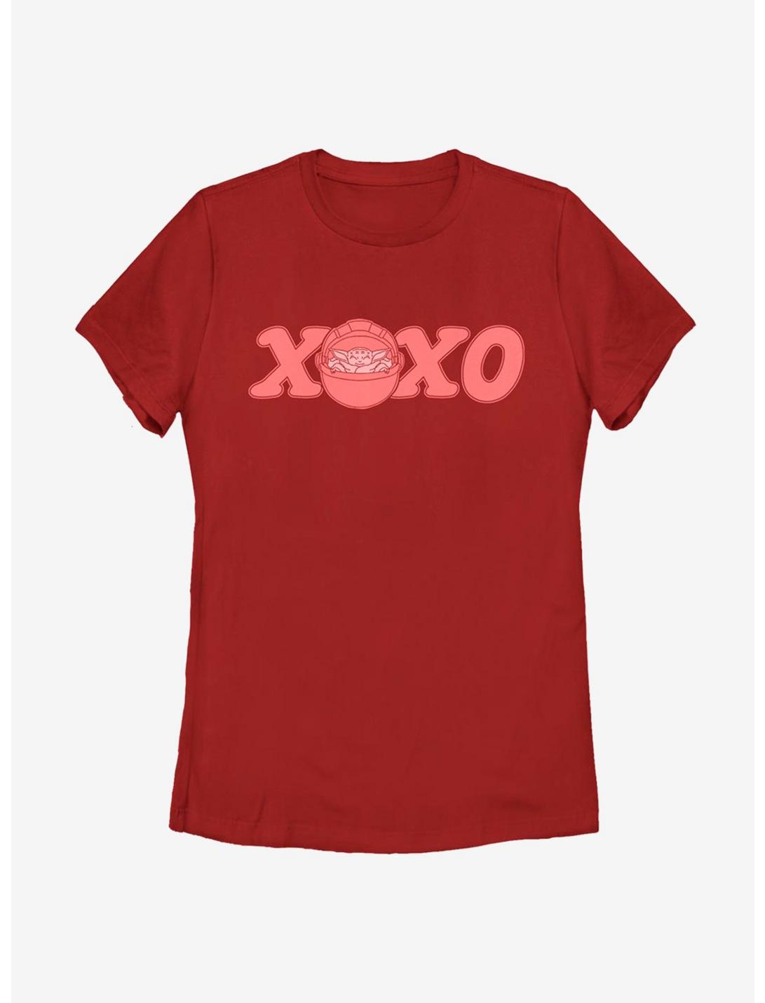 Star Wars The Mandalorian XOXO The Child Womens T-Shirt, RED, hi-res