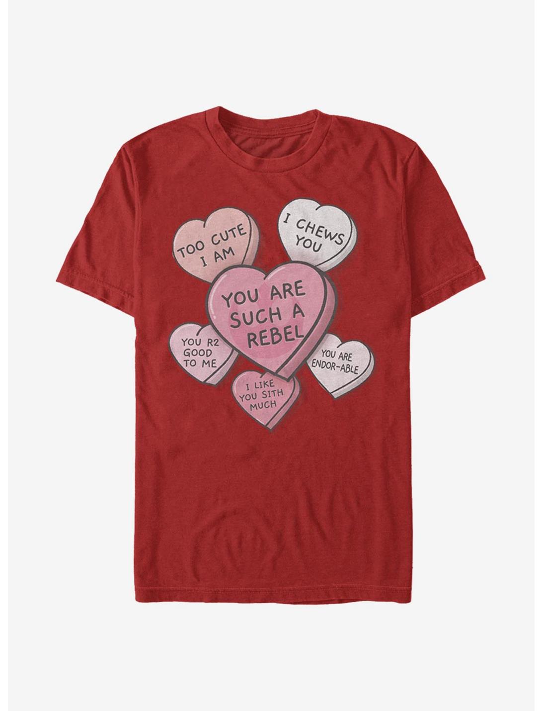 Star Wars Candy Hearts T-Shirt, RED, hi-res