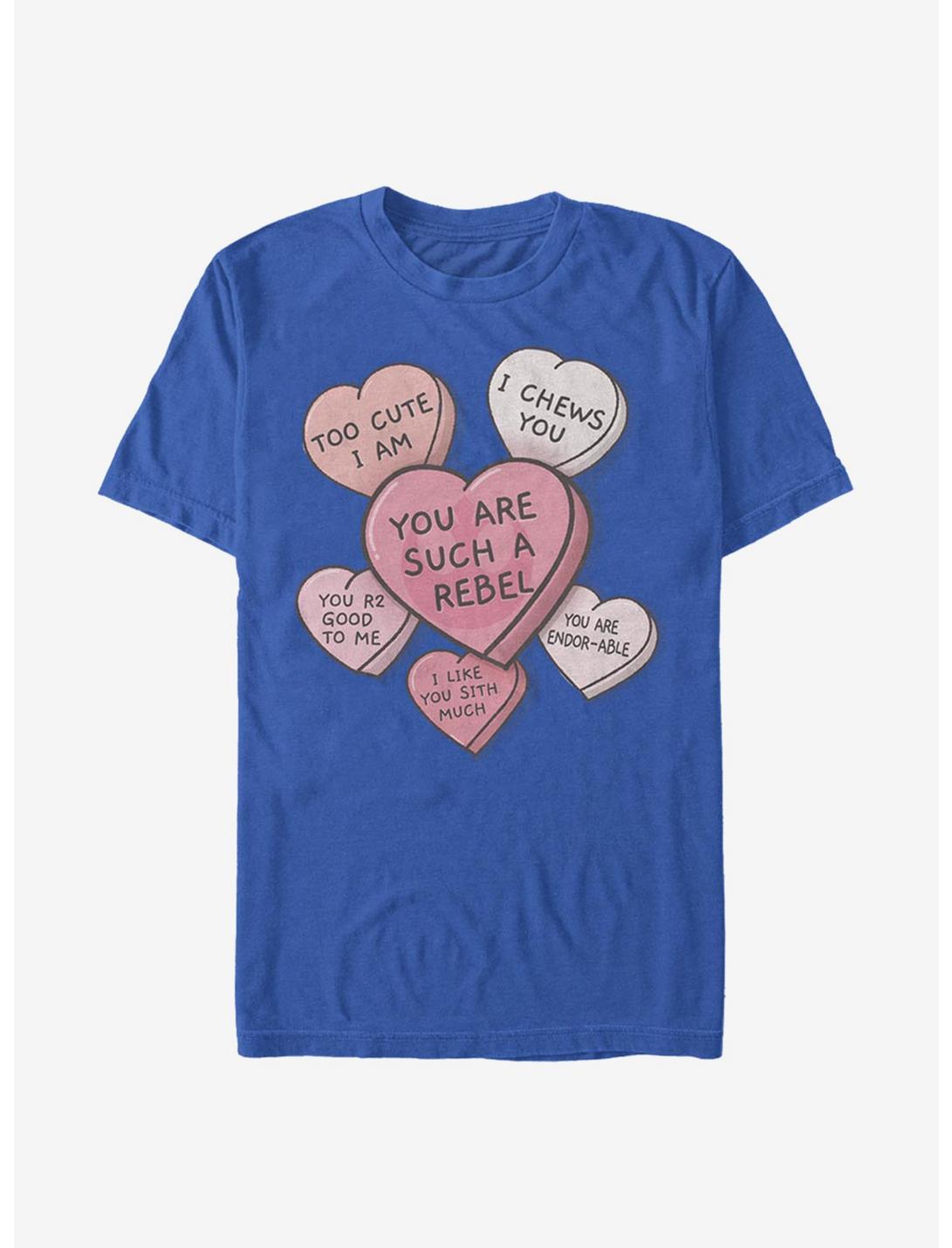 Star Wars Candy Hearts T-Shirt, ROYAL, hi-res