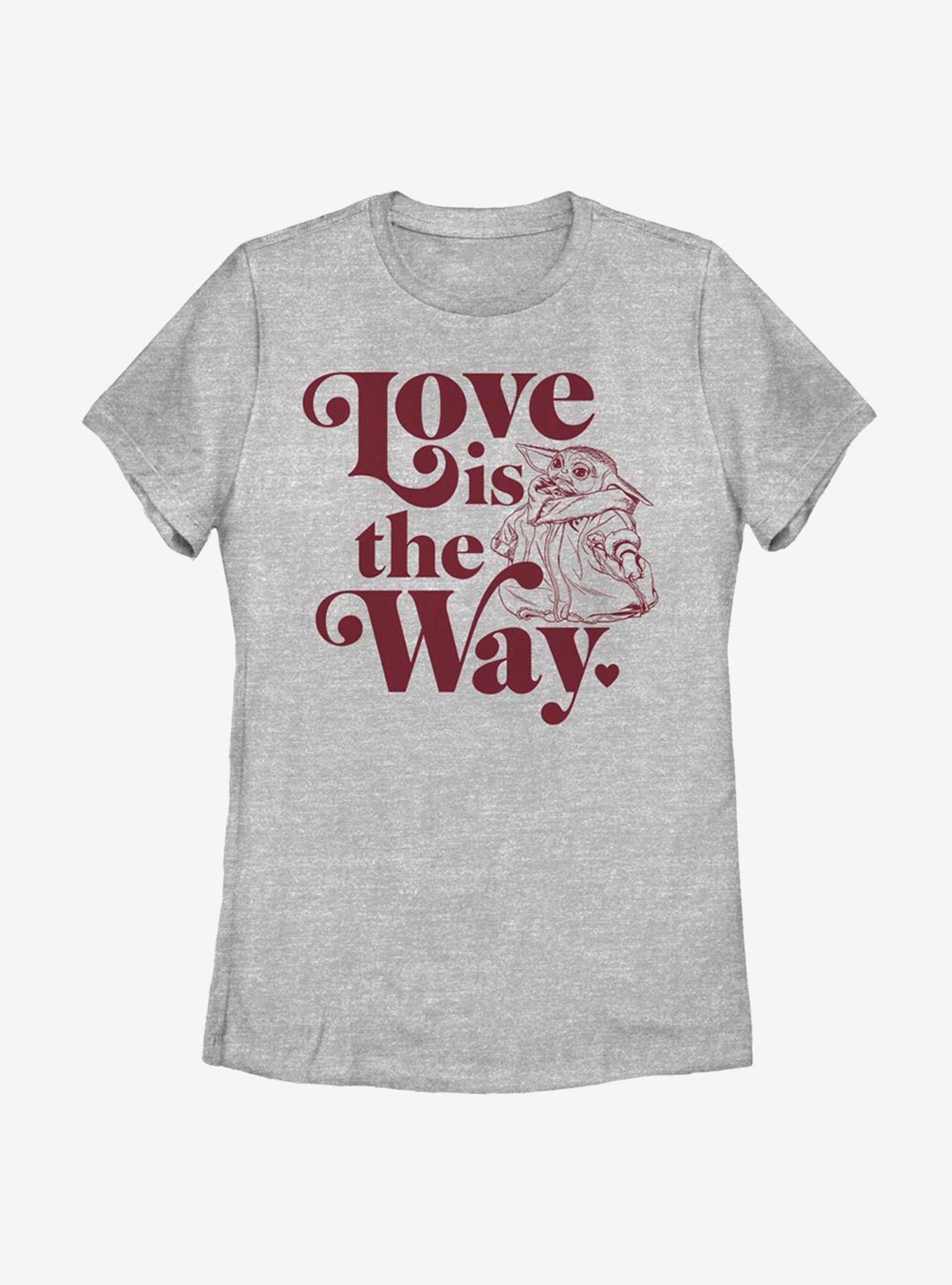 Star Wars The Mandalorian Love Is The Child Womens T-Shirt, ATH HTR, hi-res