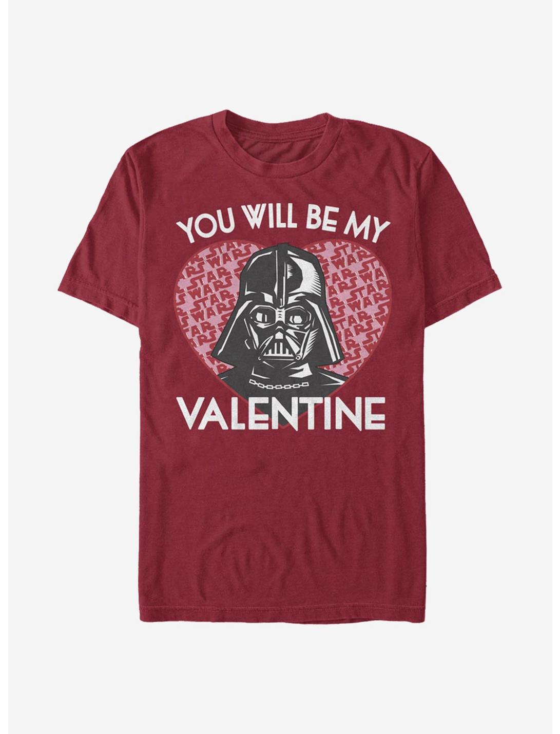 Star Wars Darth Vader Valentine T-Shirt, CARDINAL, hi-res