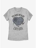 Star Wars Heart Explode Death Star Womens T-Shirt, ATH HTR, hi-res