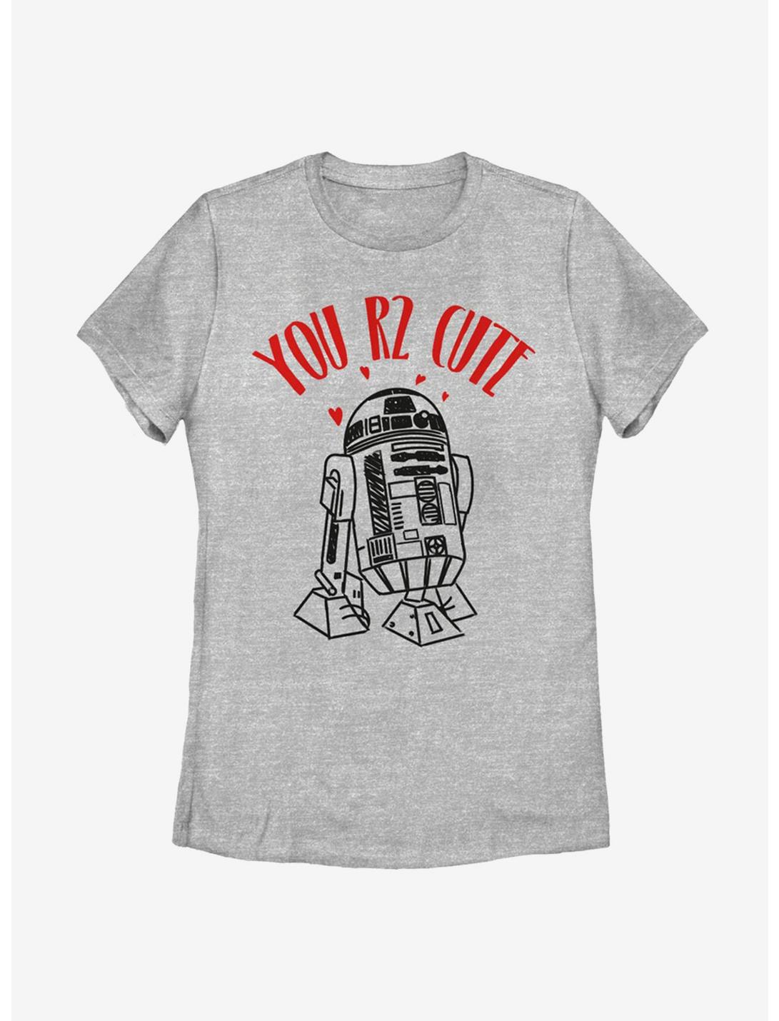 Star Wars R2D2 You R2 Cute Womens T-Shirt, ATH HTR, hi-res
