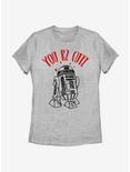 Star Wars R2D2 You R2 Cute Womens T-Shirt, ATH HTR, hi-res
