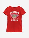 Star Wars The Mandalorian Precious Cargo The Child Youth Girls T-Shirt, RED, hi-res