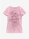 Star Wars The Mandalorian The Child This Valentine Youth Girls T-Shirt, PINK, hi-res