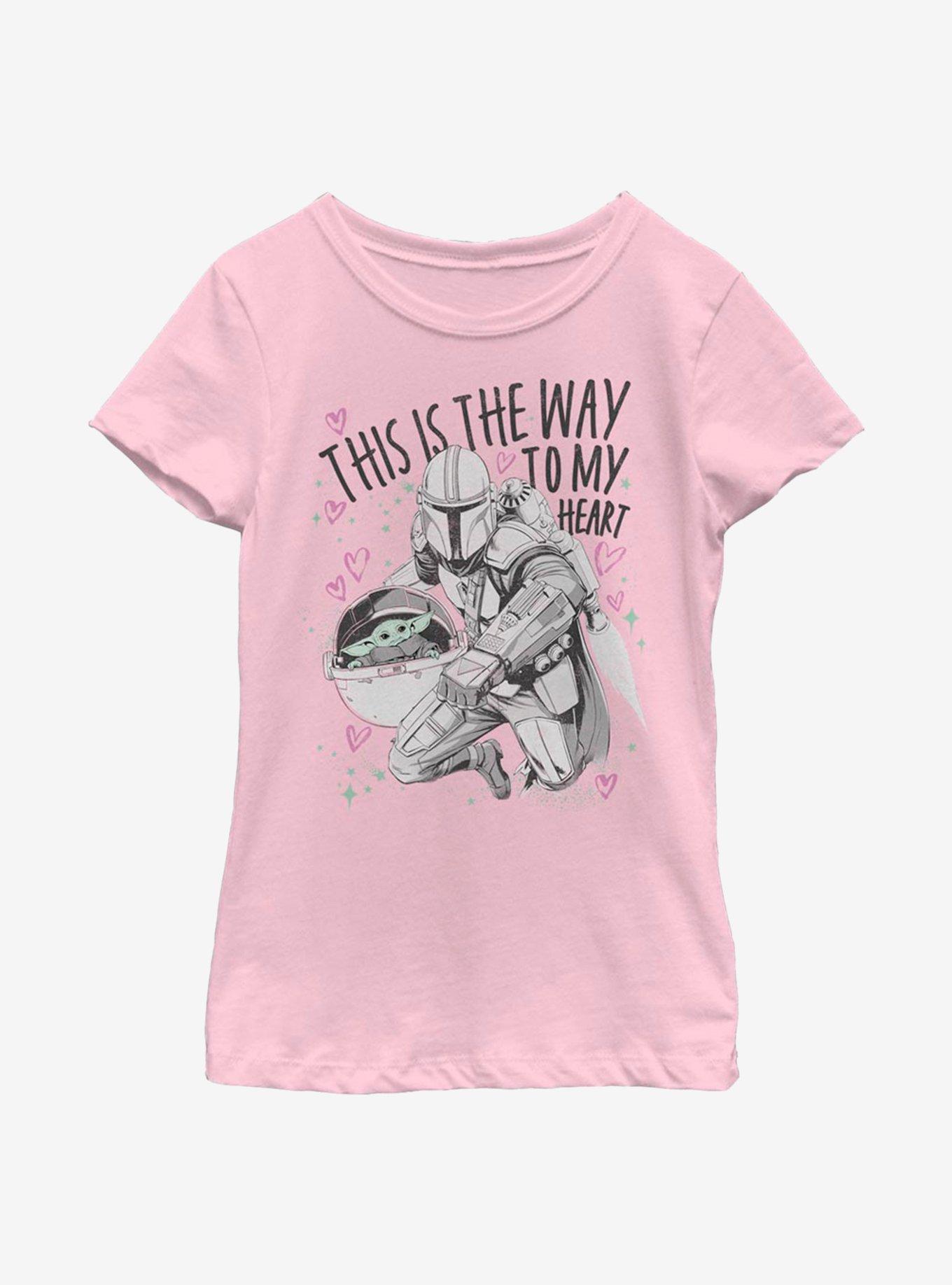 Star Wars The Mandalorian Way To My Heart Youth Girls T-Shirt, , hi-res