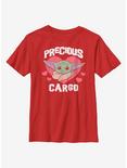 Star Wars The Mandalorian Precious Cargo The Child Youth T-Shirt, RED, hi-res
