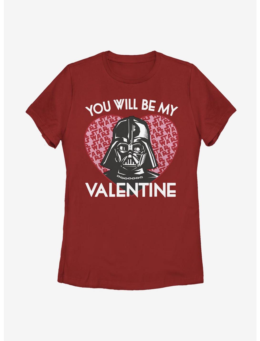 Star Wars Darth Vader Valentine Womens T-Shirt, RED, hi-res