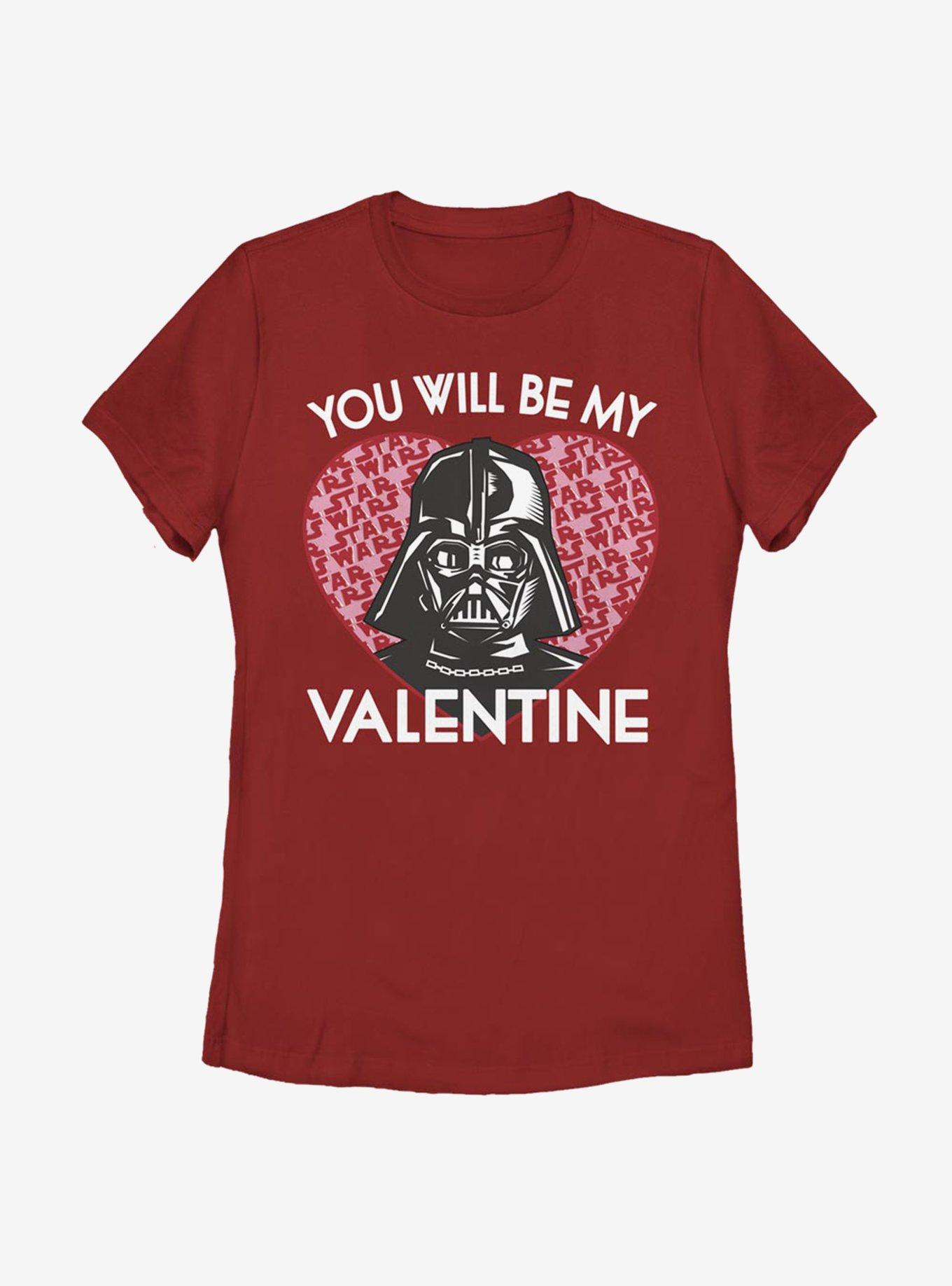 Star Wars Darth Vader Valentine Womens T-Shirt, , hi-res