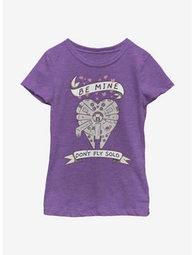 Star Wars Be Mine Falcon Youth Girls T-Shirt, , hi-res