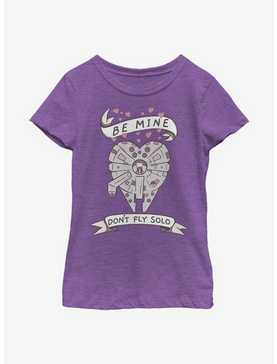 Star Wars Be Mine Falcon Youth Girls T-Shirt, , hi-res