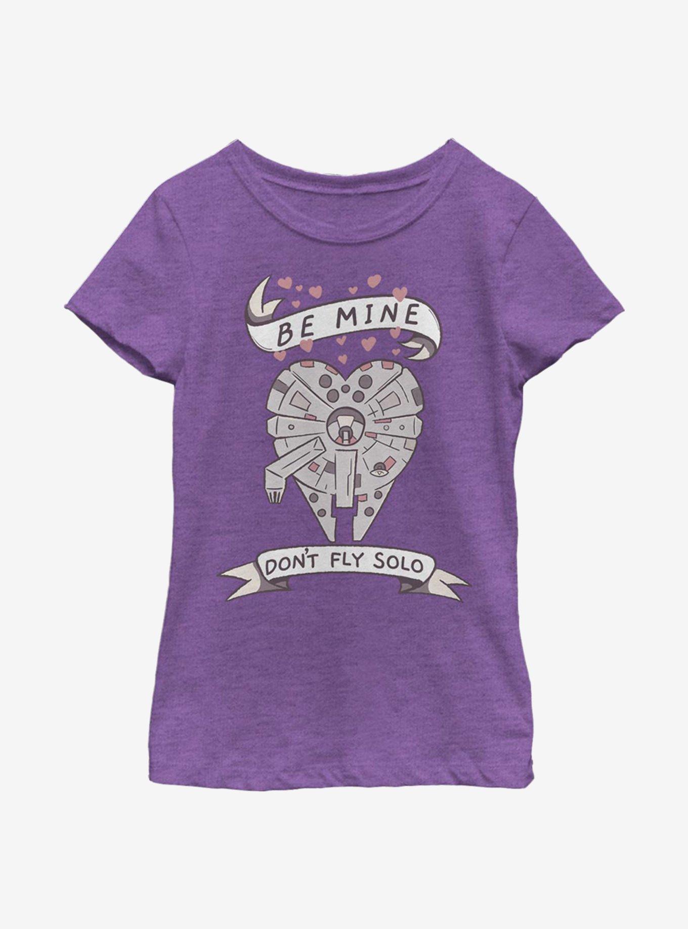 Star Wars Be Mine Falcon Youth Girls T-Shirt, , hi-res