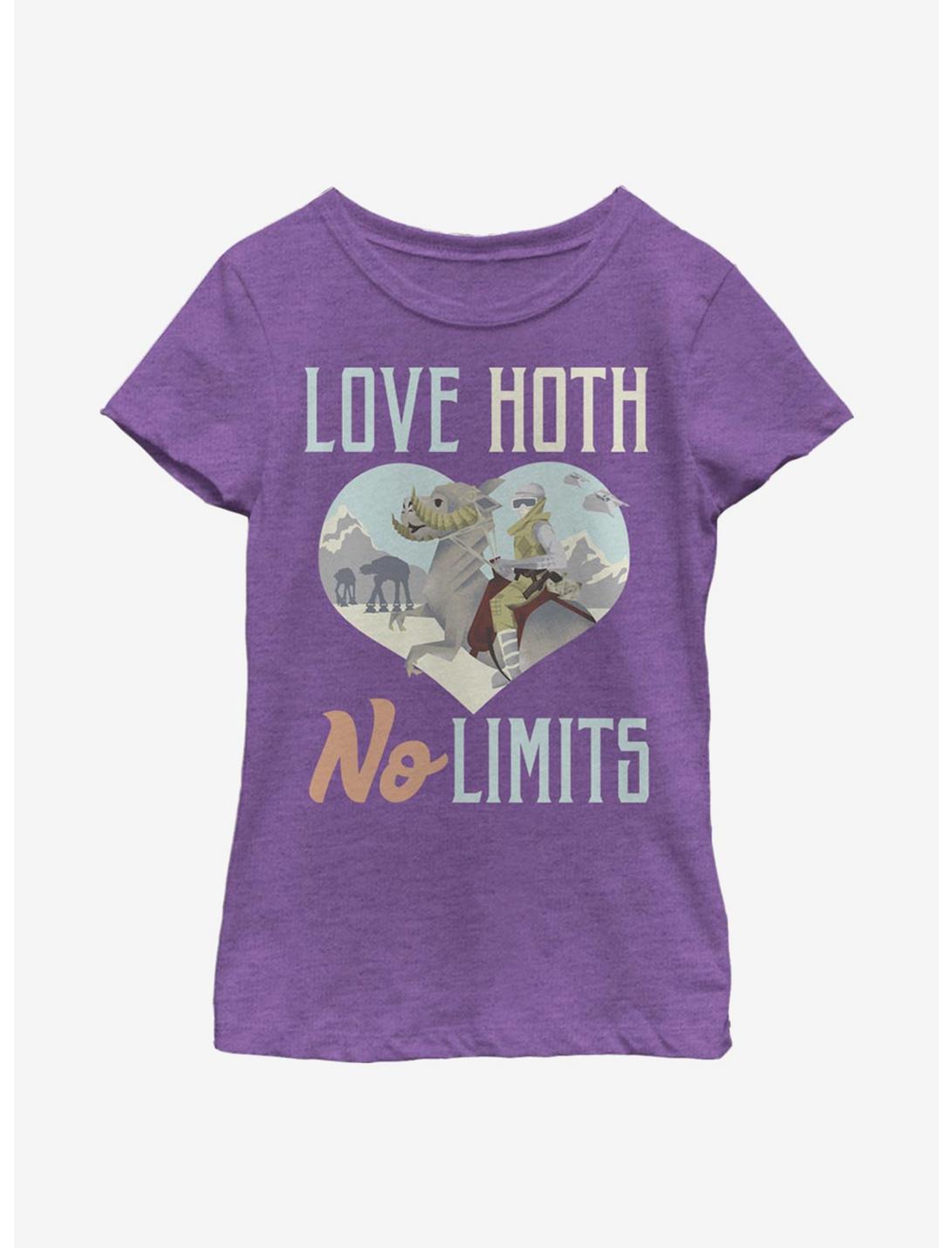 Star Wars Hoth Love Youth Girls T-Shirt, PURPLE BERRY, hi-res