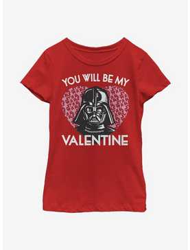 Star Wars Darth Vader Valentine Youth Girls T-Shirt, , hi-res